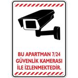 İsg Tabelam Bu Ev Kapalı Devre Kamera Sistemi Ile Izlenmektedir. V1/25x35cm/Etiket