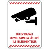 İsg Tabelam Bu Ev Kapalı Devre Kamera Sistemi Ile Izlenmektedir. V3/35x50cm/fosforlu kompozit