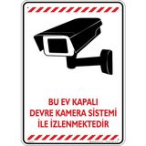 İsg Tabelam Bu Ev Kapalı Devre Kamera Sistemi Ile Izlenmektedir. V5/25x35cm/kompozit