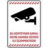 İsg Tabelam Bu Konteyner Kapalı Devre Kamera Sistemi İle İzlenmektedir v3/35x50cm/kompozit