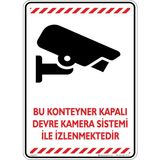 İsg Tabelam Bu Konteyner Kapalı Devre Kamera Sistemi İle İzlenmektedir v4/35x50cm/kompozit