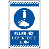 İsg Tabelam Ellerinizi Dezenfekte Ediniz/35x50cm/dekota - 35 x 50 cm