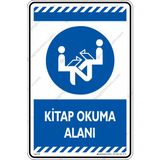 İsg Tabelam Kitap Okuma Alanı/35x50cm/Etiket - 35 x 50 cm