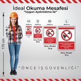 İsg Tabelam Oksijen Tüpünün Valfini, Manometresini Yağlamak Tehlikeli ve Yasaktır/25x35cm/kompozit - 25x35 cm