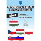İsg Tabelam Orta Avrupa Ülkeleri Bayrak Etiketleri