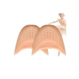 isgstore 2 Li Silikon Parmak Gömleği Ayak Bakım Parmak Ucu Koruyucu Bale Dans Topuklu Ayakkabı Gömlek