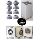 İsgstore Beyaz Eşya Altlığı Ayağı 8 Adet Çamaşır Bulaşık Makinası Buzdolabı Yükseltici Titreşim Önleyici