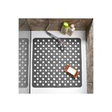 isgstore Kare Bubble Bath Math Banyo & Duş Kaydırmazı Banyo Paspası Antrasit Gp-149