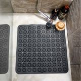 İsgstore Kare Masajlı Silikon Banyo & Duş Kaydırmazı Antrasit GP-150 Antrasit