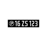 isgtabelam 50x12 cm/pvc/Otopark için plaka boyama şablonu