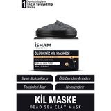 İsham Cosmetics Gözenek Sıkılaştırıcı Yaşlanma ve Siyah Nokta Leke,giderici Kolajen Ölüdeniz Kil MASKESI150 ml