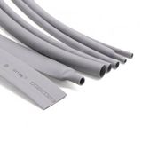 Isı İle 2/1 Daralan Yassı Makaron 3.5 Mm - Gri - 100 Metre