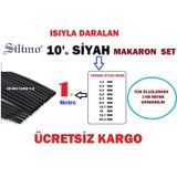 Isı Ile Daralan Makaron 10 Lu Set (Hepsinden 1'Er Metre) Tamir Ka