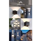 Işık Açısı Ayarlanabilir 10 Watt Dekoratif Led Aplik, Bahçe Duvar Armatürü, Villa, Bungalov Apliği