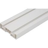 Işık PVC Düz Perde 2 Raylı Korniş 1 Mt