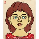 Işık Yayın Oyuncak Kız Yüzü Ahşap Puzzle