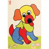 Işık Yayın Oyuncak Köpek Ahşap Puzzle