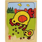 Işık Yayın Oyuncak Tavuk Ahşap Puzzle