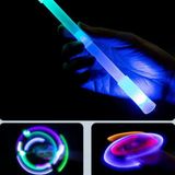 Işıkdans 7 Renkli LED Işıklı Döner Kalem - Çocuklar Için Eğlenceli ve Eğitici Spinner Kalem 22 cm Kaymaz Polipropilen - Beyaz
