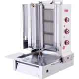 Işıkgaz Silverinox Doğalgazlı 3 Radyanlı Alttan Motorlu Döner Ocağı