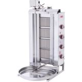 Işıkgaz Silverinox Doğalgazlı 4 Radyanlı Üstten Motorlu Döner Ocağı