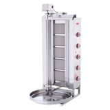 Işıkgaz Silverinox Doğalgazlı 5 Radyanlı Üstten Motorlu Döner Ocağı