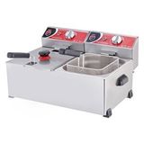 Işıkgaz Silverinox Işıkgaz Silver Endüstriyel Çiftli 5+5 Litre Elektrikli Fritöz