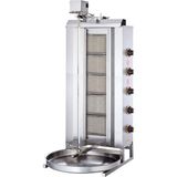 Işıkgaz Silverinox Lpg Tüplü 5 Radyanlı Üstten Motorlu Döner Ocağı