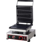 Işıkgaz Silverinox Tekli Çubukta Çelik Waffle Makinesi