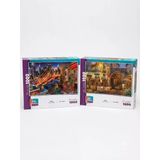 Işıklar Altında Ve Akşam Yemeği İkili Set - 2 X 1000 Parça Manzara İkili Puzzle Seti
