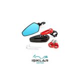 ışıklar motor RKS SRK 125 S Motosiklet Gidon Ayna Kırmızı GA0954