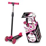 Işıklı 3 Tekerlekli Çocuk Scooter - Pembe