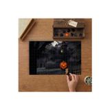 Işıklı Bal Kabağı - Gizemli Şato - Halloween Tasarımı 240 Parça Ahşap Puzzle Ahşap Kutuda MPY40442