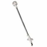 IŞIKLI BAYRAK DİREĞİ AYARLI led 12v,BEYAZ 60cm