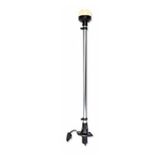 IŞIKLI BAYRAK DİREĞİ SOKETLİ led 12v,SİYAH 60cm