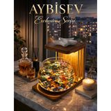 Işıklı Beta Akvaryum Exclusive Cam Fanus Işıklı, Modern Ve Lüks Masa Üstü Aksesuar