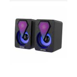 Işıklı Bilgisayar Hoparlörü 1+1 Ses Sistemi 3.5Mm Jack Girişli Multimedia Usb Speaker D-04
