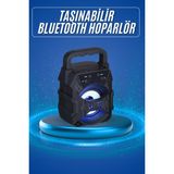 Işıklı Bluetooth Hoparlör Ses Bombası Taşınabilir Yüksek Ses Kaliteli Ra Özelliği