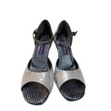 IŞIKLI DALGA MODEL LATİN-SALSA-TANGO DANS VE SALON AYAKKABISI 7 CM 11 PONT KADEH MODEL KAPALI TOPUK (EU Ayakkabı Beden Sistemi, Yetişkin, Sayısal, Orta, 37)