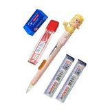 Işıklı Deniz Kızı Uçlu Kalem Seti Sarı 0.7 mm 1 Paket Denizkızı Başlıklı Versatil Kalem Süslü Silikonlu Hediyelik Kalem
