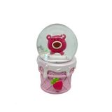 Işıklı Kar Küresi Pembe Ayıcık 7 Cm