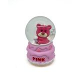 Işıklı Kar Küresi Pembe Ayıcık Cupcake 7 Cm