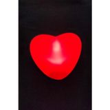 Işıklı Kırmızı Kalp Led Lamba 7 cm-Kırmızı Kalp Led Işık Dekoratif Hediye