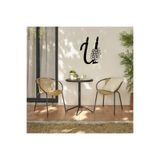 Işıklı Kişiye Özel Çiçekli Ü Harf Dekoratif Tablo Balkon Duvar Dekorlu Gece Lambası Sarı 60 cm