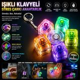 Işıklı Klavyeli Stres Çarkı Anahtarlık
