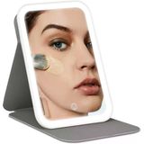 Işıklı Makyaj Aynası, Led Işıklı, Taşınabilir Seyahat Kompakt Aynası, 3 Ayarlanabilir Işık Ayarı Ile, Kısılabilir Dokunmatik Ekran, Usb Edilebilir, Pu Kılıflı (Pembe)
