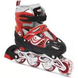 Işıklı Metal Gövdeli Quad Paten, Ayarlanabilir, 30-33 Beden, Kırmızı, Unisex Çocuk - --