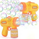 Işıklı Otomatik Köpük Tabancası Bubble Gun Çocuk Oyuncağı LED Baloncuk Makinesi Elektrikli Köpük Tabancası Açık Hava Bahçe Oyuncağı