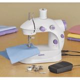 Işıklı Pedallı Dikiş Makinesi Mini Asw1 Beyaz Nakış ( Lisinya )