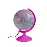 Işıklı Pembe Dünya Küresi 20cm